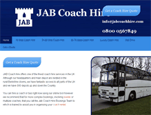 Tablet Screenshot of jabcoachhire.com